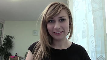 Milena blonde babe chats on webcam in non nude sfw clip