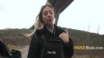 Hitchhiker With Pink Pussy Fucked To A Quiver thumbnail