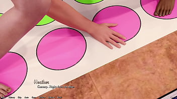 Being a dik #166 playing twisters with busty redhead girlfriend and her sexy latina sorority girl