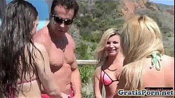 Party teen spermy faced