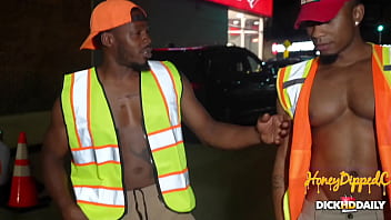 4some with construction workers