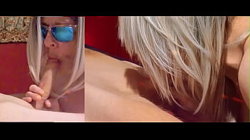 Rich bbw loves to suck the cock