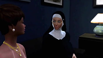 Sims 4 three shemales take on some horny nuns