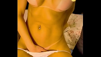 Pelada em casa me masturbando te provocando com um plug no cuzinho e chupando meu toy