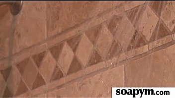 Soapy massage end with a big cumshot 6