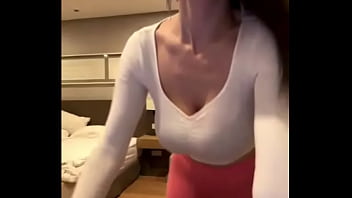 Big boobs in her step sister's small bra