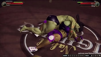 Jennifer vs urga nf3d female mma femdom combat