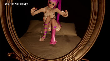 Big titty vtuber shows off new features