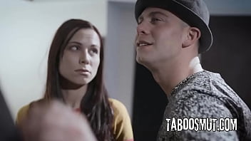 Hot brunette teens agrees to ffm threesome with famous dj in exchange for fame