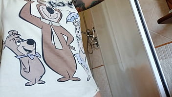 Chantal is really hot during her shower