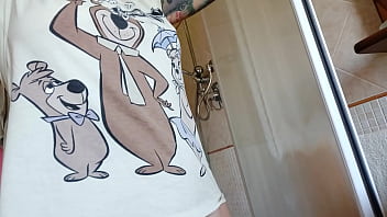 Chantal is really hot during her shower