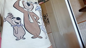 Chantal is really hot during her shower