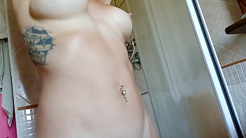 Chantal is really hot during her shower