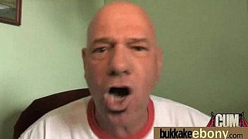 Busty black babe bubble bath group cocksuck 6