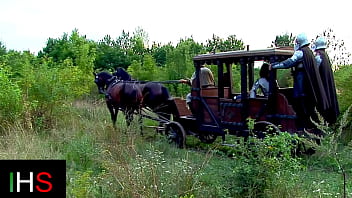 Fantastic outdoor threesome