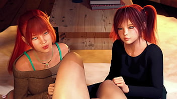 Two redhead twins share the goods 3d sex