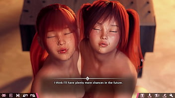 Two redhead twins share the goods 3d sex