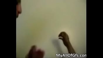 Amazing brunette hoe blows stiff cock