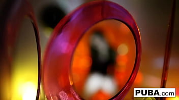 Ho brunette masturbates