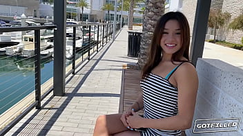 Got filled petite cutie mickey gets filled with meat and cream