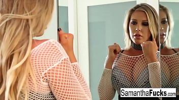 Sexy blonde likes things in her butt