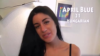 Beauty covered in sperm after intense blowjob