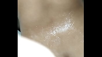 Hot bath ends with cum on face