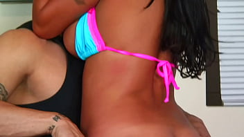 Slutty brunette milf in high heels fucked by big cock