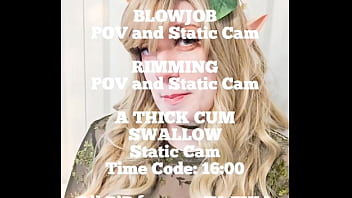 Kimmi The Rimming Elf Does A Deep Cleaning Of Her Human's Asshole Before Swallowing A Load Of Cum thumbnail