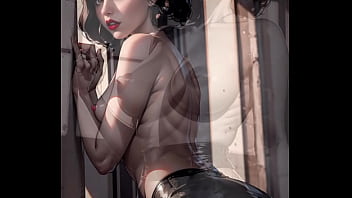 Sexy brunette showing off boobs