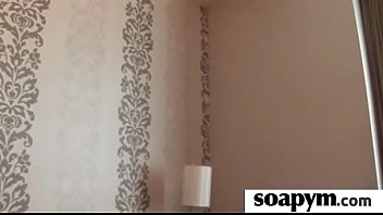 Girl with great body massages and blows a customer 21