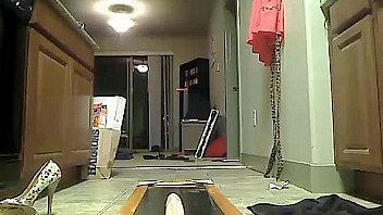 Brunette playing with a dildo