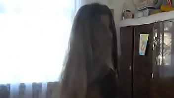 Teen striptease from two cute russian girls