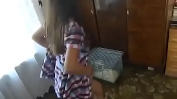 Teen striptease from two cute russian girls