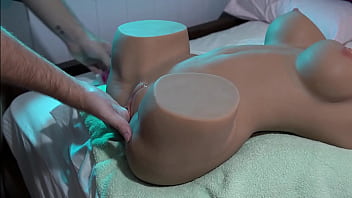 Clothed fucking a perfect realistic sex doll underwear penetration