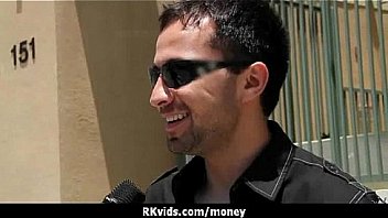 Desperate teen naked in public and fucks to pay rent 24