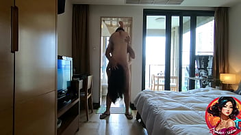 Asian student gets fucked and swallows massive load of cum 4k