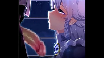 Xuất tinh vào người hầu xinh đẹp