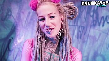 Tattoo girl solo double penetration with toys anal mastrubation atm goth punk dp