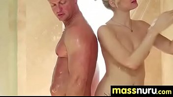 Babe fires nuru massage 5