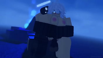 Dark monster smashes cute white haired chick roblox animations Dark monster smashes cute white haired chick roblox animations