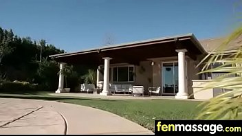 Massage girl sucks the tip for a tip 3