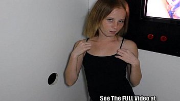 Red head army brat alyssa ravaged at the glory hole