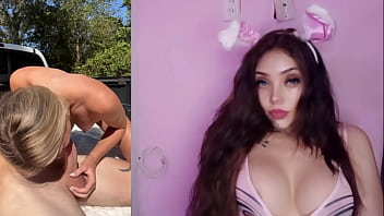 Pequeña rubia recibiendo su primer cogida por el culo