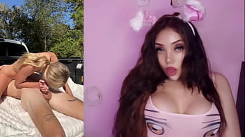 Pequeña rubia recibiendo su primer cogida por el culo