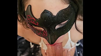 Latina brunette zoey b sucking on a big dick blowjob