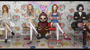 Horror villains banged by bbc with chucky x megan the doll x saw jigsaw x annabelle the doll