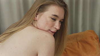 For the first time in her life long haired beauty with big natural tits gives her ass to be destroyed short version