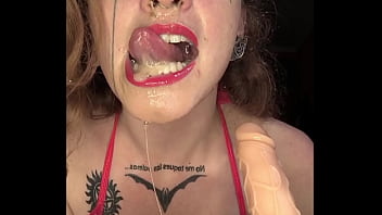 Food play banana ass to mouth malafalda