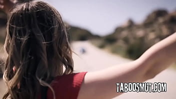 Blonde hitchhiker outdoor sex with a stranger Blonde hitchhiker outdoor sex with a stranger